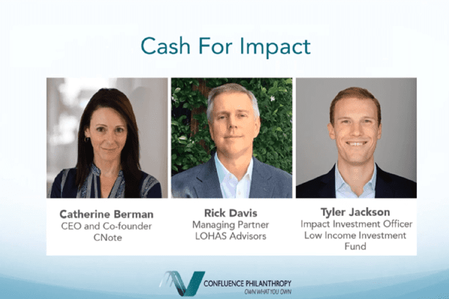 Cash for Impact Webinar Screenshot